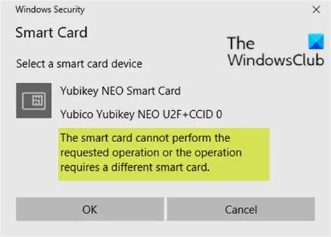 the smart card cannot perform the requested operation mac|techproadvice blogspot fix smart card.